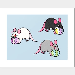 Easter Egg Rats (Full Color Version) Posters and Art